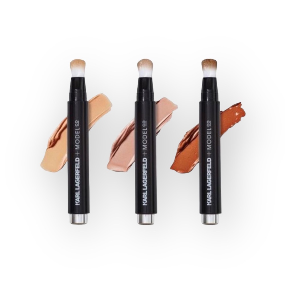 new Karl Lagerfeld x Modelco ᨎ Limited Ed Liquid Luminizer Strobing Pen ᨎ Bronze - Picture 15 of 16